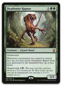 Deathmist Raptor #180 (LP) Dragons of Tarkir DTK Magic MTG - Image 1