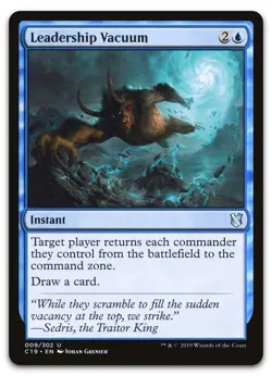 Leadership Vacuum #9 (LP) Commander 2019 C19 Magic MTG - Image 1
