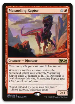 Marauding Raptor #150 (LP) Core Set 2020 M20 Magic MTG - Image 1