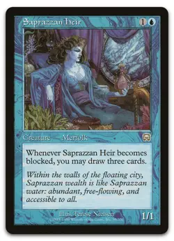 Saprazzan Heir #99 (LP) Mercadian Masques MMQ Magic MTG - Image 1