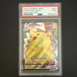 2020 Pokemon Pikachu Vmax 044/185 Vivid Voltage graded ACE 9 - Image 1