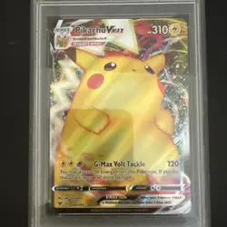 2020 Pokemon Pikachu Vmax 044/185 Vivid Voltage graded ACE 9 - Image 2