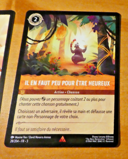 LORCANA TRADING CARD TCG DISNEY CHAPITRE 3 CARTE 28/204 SR FR MINT - Image 1