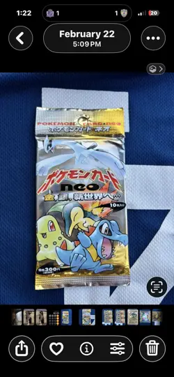 Pokemon NEW Sealed 1999 Vintage Japanese Neo Genesis Booster Pack ! - Image 1