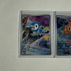 Pokemon - First Partner Illustration - Gen 4 Turtwig Chimchar Piplup #1 - Image 2