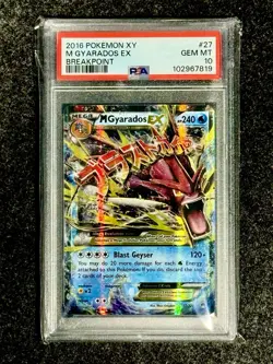 2016 Pokemon - XY Breakpoint - M Gyarados EX 27/122 - PSA 10 - Image 2