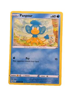 New: 2021 Pokemon TCG Panpour 068 Swsh08: Fusion Strike Regular Common - Image 1