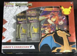 Sealed Lance’s Charizard V Pokemon TCG Celebrations Collection Box 820650809392 - Image 1