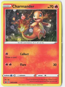 Charmander SWSH092 Holo Promo Sword & Shield Promo Pokemon Holo NM - Image 1