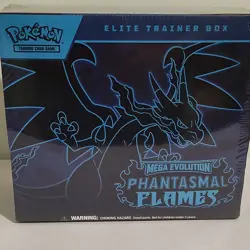 Pokemon TCG Mega Evolution Phantasmal Flames Elite Trainer Box Promo 2024 - Image 1