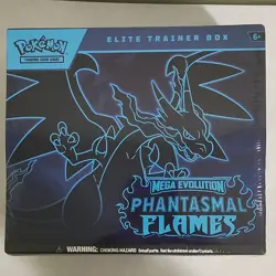Pokemon TCG Mega Evolution Phantasmal Flames Elite Trainer Box Promo 2024 - Image 3