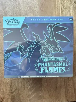 Pokemon TCG Mega Evolution Phantasmal Flames Elite Trainer Box - Image 1