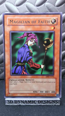 | Yugioh Magician of Faith MRD-E036 Rare Metal Raiders Vintage EURO Print NM | - Image 1