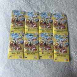 Lot of 8 One Piece OP15-EB04 Adventure on Kami’s Island Sleeved Booster Packs - Image 1