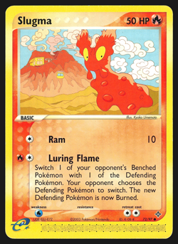 Slugma 72/97 EX Dragon Pokemon Card MP - Image 1