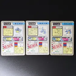 Squirtle Wartortle Blastoise No. 007 008 009 Pokemon Carddass Japanese Card 1997 - Image 5