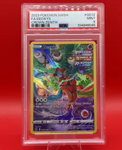 2023 Pokemon SWSH Crown Zenith Deoxys Galarian Gallery #GG12/GG70 PSA 9 - Image 1