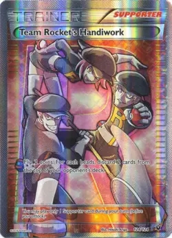 Team Rocket's Handiwork - 124/124 - Full Art Ultra Rare PL/MP, English Pokemon F - Image 1