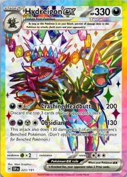 Hydreigon ex 223/191 Ultra Rare Surging Sparks Pokemon TCG NM (SKU 1-5) - Image 1