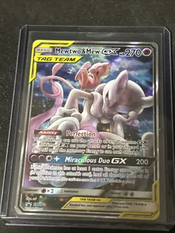 Pokemon TCG Mewtwo & Mew GX SM191 Holo LP - Image 1