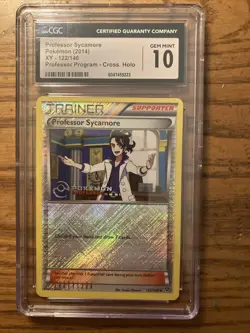 Pokemon TCG Professor Sycamore Cross Holo CGC 10 Pop 1 Gem Mint XY 122/146 - Image 1