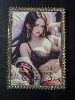 Goddess Bikini Hancock Numbered Metal Card Waifu Doujin One Piece Character - Image 1