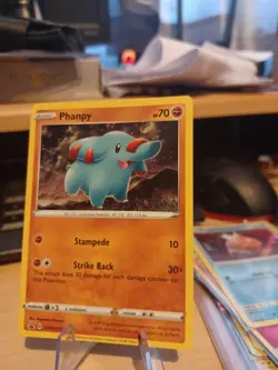 Pokemon Card Phanpy SWSH117 SWSH Black Star Promo Holo Rare MINT - Image 1