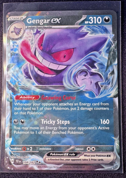 Gengar ex - 104/162 - Pokemon Temporal Forces Ultra Rare Card NM - Image 1