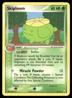 Pokemon Cards Skiploom 49/109 NON HOLO EX Team Rocket Returns Uncommon NM - Image 1