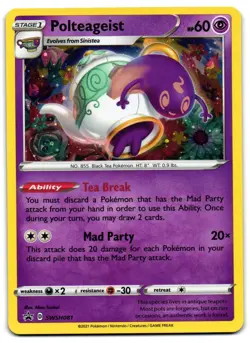 Polteageist SWSH081 - SWSH Black Star Promo Pokemon TCG Holo - LP Card - Image 1