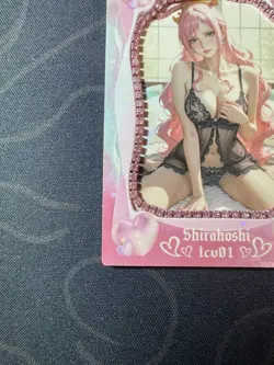 Goddess Shirahoshi Pink Diamond Thick Card Waifu Doujin One Piece Full Art - Image 4