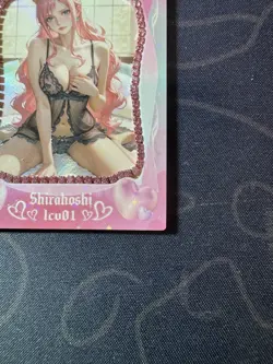 Goddess Shirahoshi Pink Diamond Thick Card Waifu Doujin One Piece Full Art - Image 5
