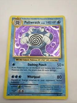 Pokemon Card Poliwrath Evolutions Holo Rare 25/108 Near Mint/lp - Image 1