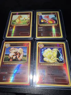 Pokemon Evolutions Reverse Holo Fire Type 4 Card Lot Charmander Charmeleon - Image 1