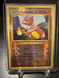 Pokemon Evolutions Reverse Holo Fire Type 4 Card Lot Charmander Charmeleon - Image 4