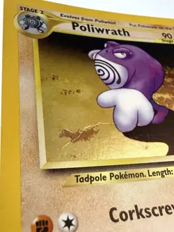 Poliwrath 9/75 Holo Rare Neo Discovery Unlimited Vintage Pokemon Card 2001 - Image 3