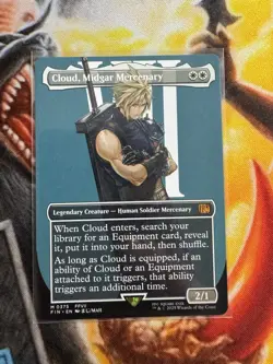 2025 MTG Final Fantasy Cloud, Midgar Mercenary (Borderless) Non-Foil #0375 - Image 1