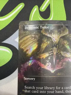 MTG Demonic Tutor (Borderless) Foil NM Commander Masters - Image 2