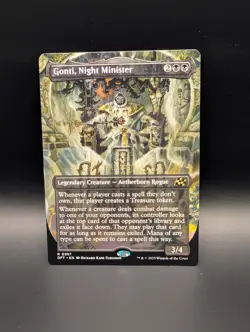 MTG - Gonti, Night Minister - BORDERLESS - Legendary Creature - DFT #357 - Rare - Image 1