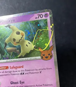 Mimikyu 037/091 Trick or Trade Cosmo Holo 2024 Pokemon TCG -with Swirl -Mint #2 - Image 1