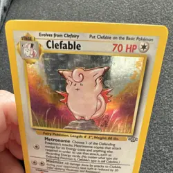 Pokemon Clefable Jungle 1/64 Holo Rare 70 HP Stage 1 English 1999 LP/MP - Image 2