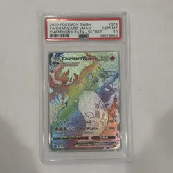 Pokemon Charizard VMAX 074/073 FULL ART 2020 Champion's Path ENGLISH - PSA 10 - Image 1