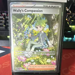Pokemon Wally's Compassion Me01 Mega Evolution Rare Holo Trainer 186/132 English - Image 1