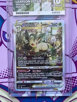 Pokemon TCG - Leafeon VSTAR GG35/GG70 - Crown Zenith - Graded - ACE 10 - Image 3