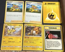 Pokemon 15 Lot Pikachu Raichu Hidden Fates Raichu GX Tin McDonald's Pikachu - Image 2