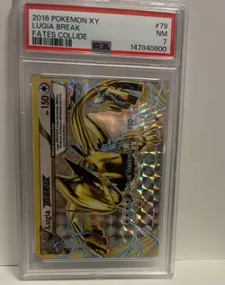 Lugia Break 79/124 Fates Collide PSA Graded 7 English Pokemon TCG - Image 1