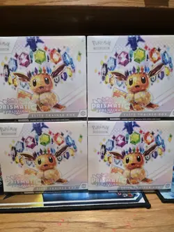LOT OF 4 - Pokemon Prismatic Evolutions Elite Trainer Box ETB New Factory Sealed - Image 1