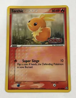 Pokemon TCG | Torchic 67/108 | EX Power Keepers | Reverse Holo | Heavily Played - Image 1
