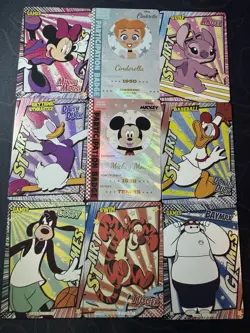 Disney Mickey Mouse Duck 12 x Cards Full Art Manga Card Fun Licensed CCG - Image 1