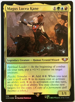 MTG Magus Lucea Kane FOIL Warhammer 40,000 174 NM - Image 1